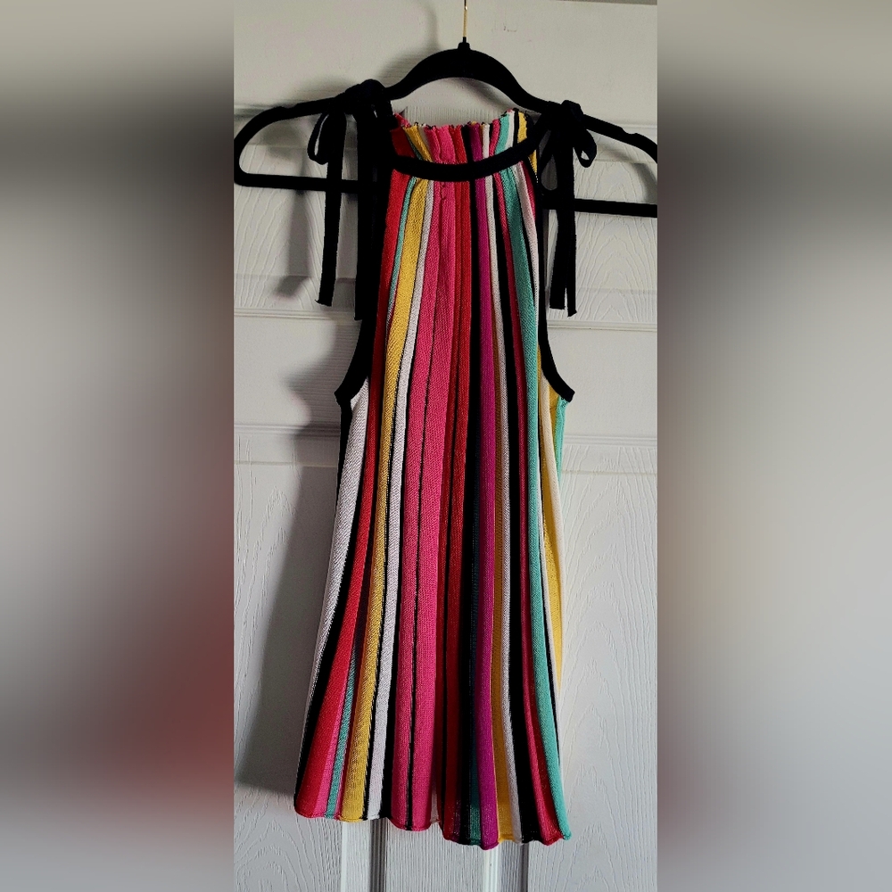 NY&CO Knit Multicolored Halter- NWOT